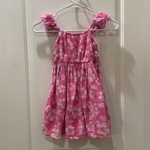 Disney Mickey & Friends Girls Minnie Pink Floral Dress